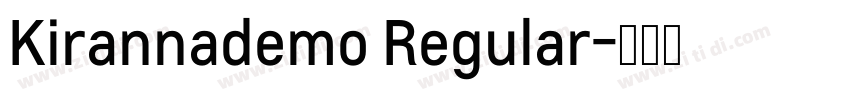 Kirannademo Regular字体转换